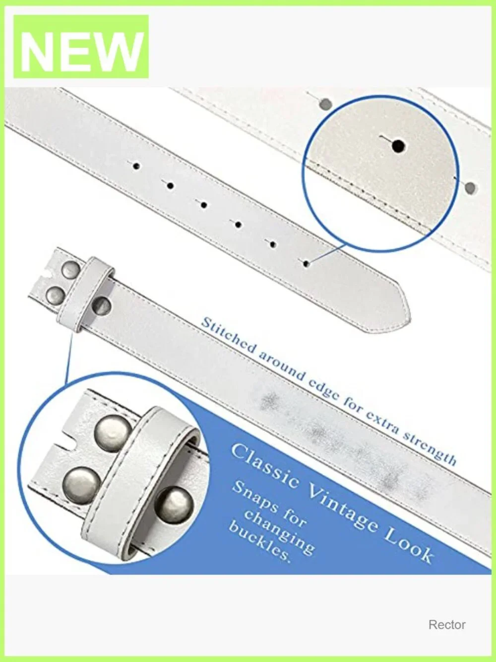 Vintage Casual Jean Replacement Belt Strap 1.5in Wide Multi-Style